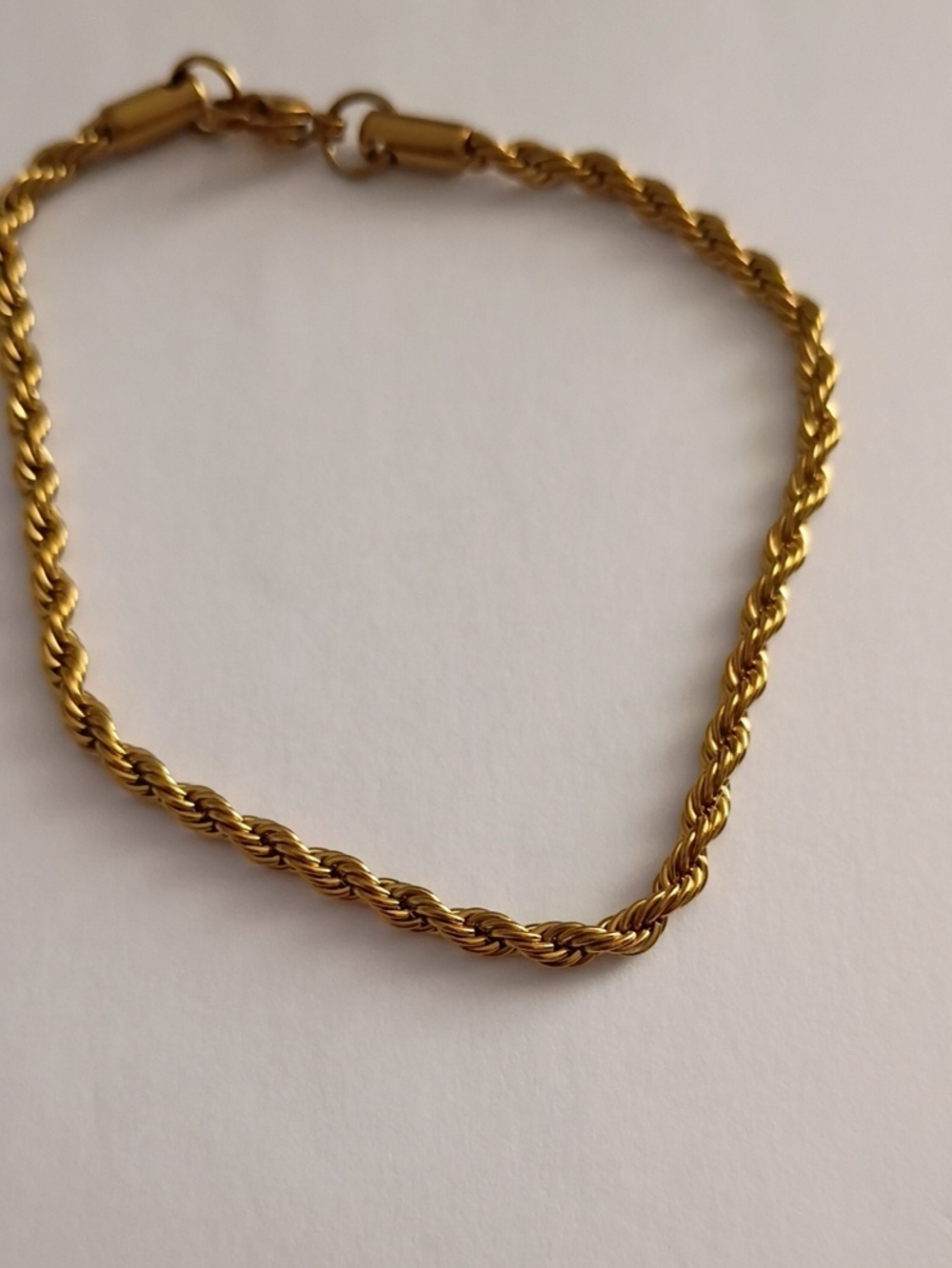 Gold Rope Chain Bracelet - Women Jewelry